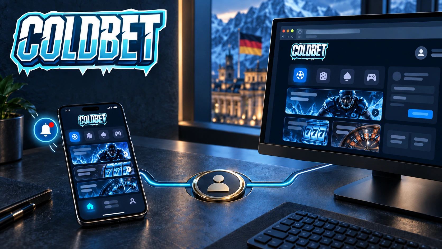 Coldbet App und Browser mit demselben Konto nutzen