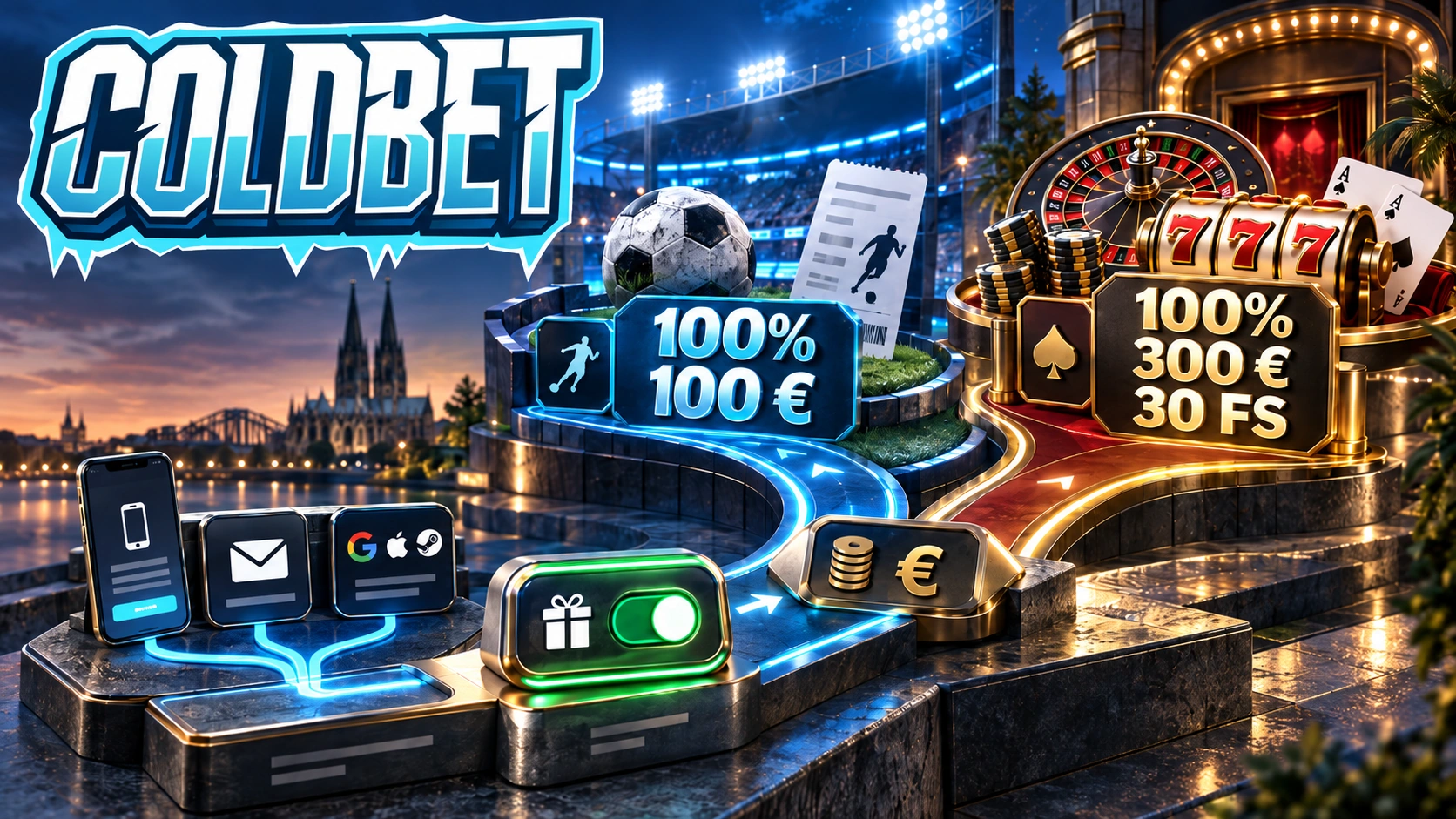 Erste Schritte zum Coldbet Willkommensbonus in Deutschland